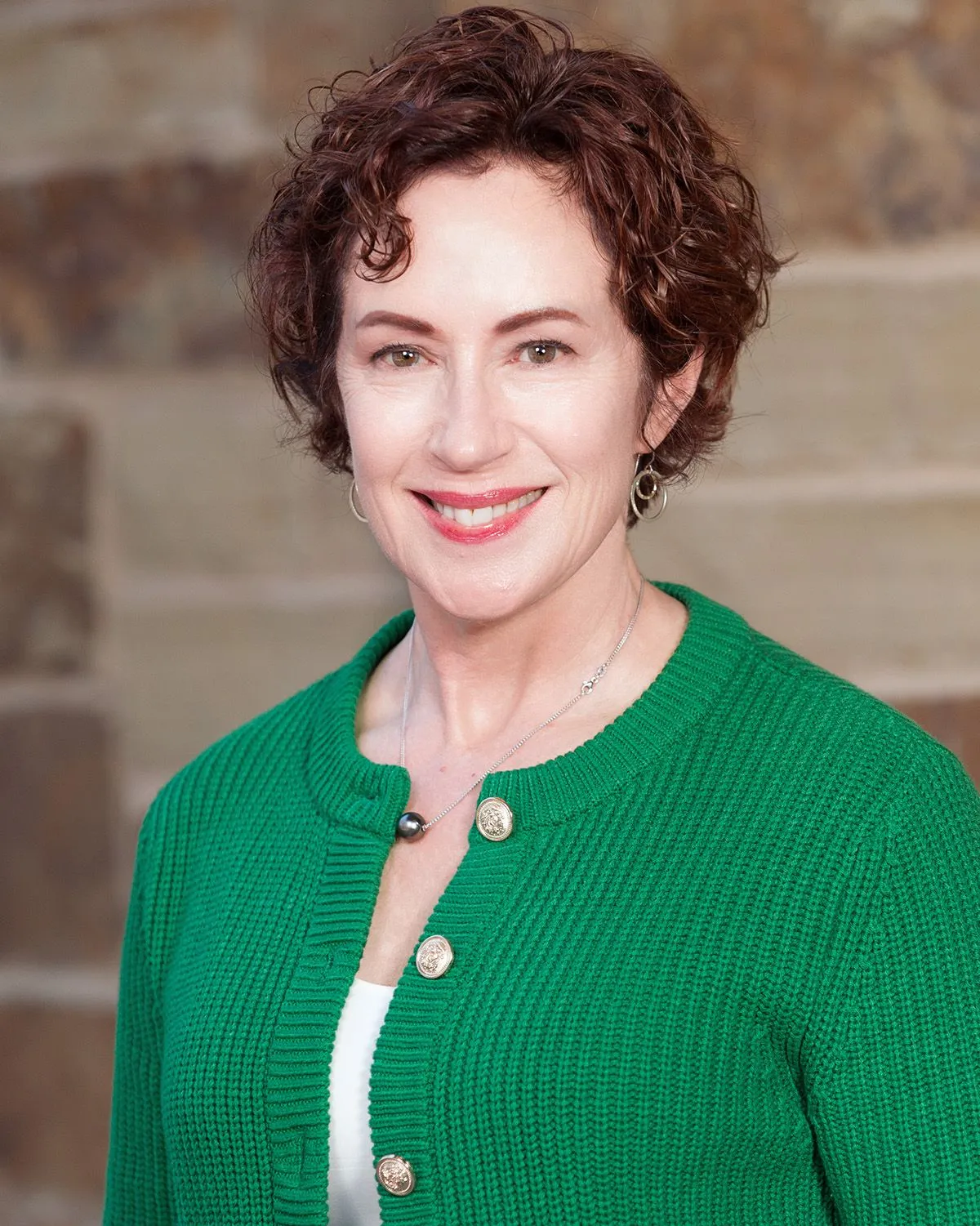 Sara Branch in a green jacket