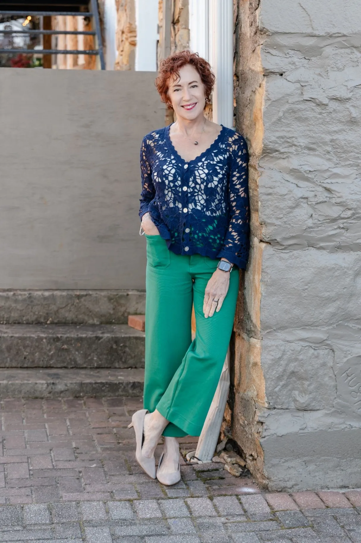 Sara Branch in a bright learning space